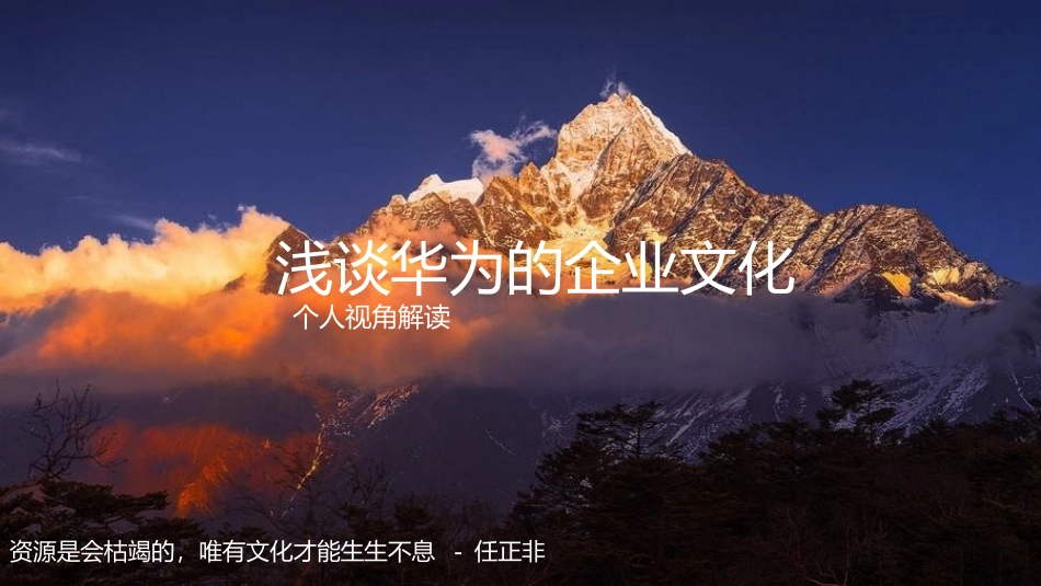 华为的企业文化分享简要_第1页