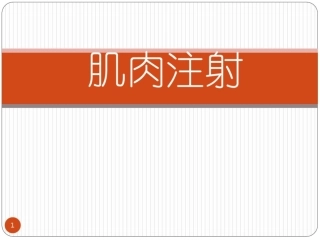 肌肉注射技术课件最新
