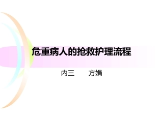 急性左心衰的抢救护理流程图
