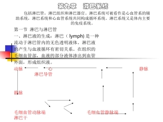 家畜解剖生理第九章淋巴系统