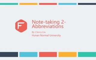 交替传译7notes2abbreviations