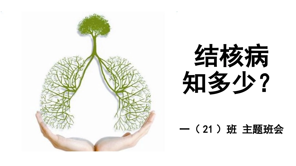 结核病防治主题班会实用_第1页