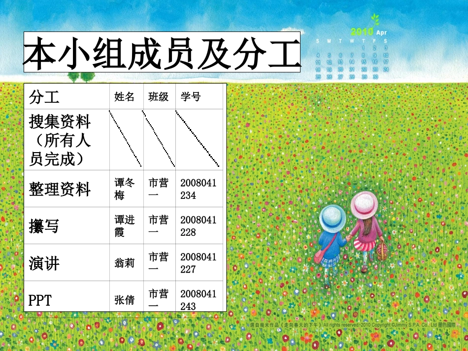金夫人内部市场分析_第1页