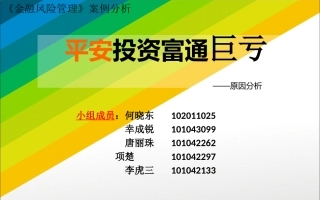 金融风险管理案例分析