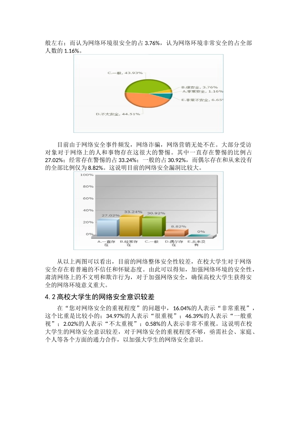 关于高校大学生网络安全意识的调查报告_第3页