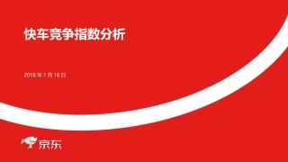京东快车竞争指数分析