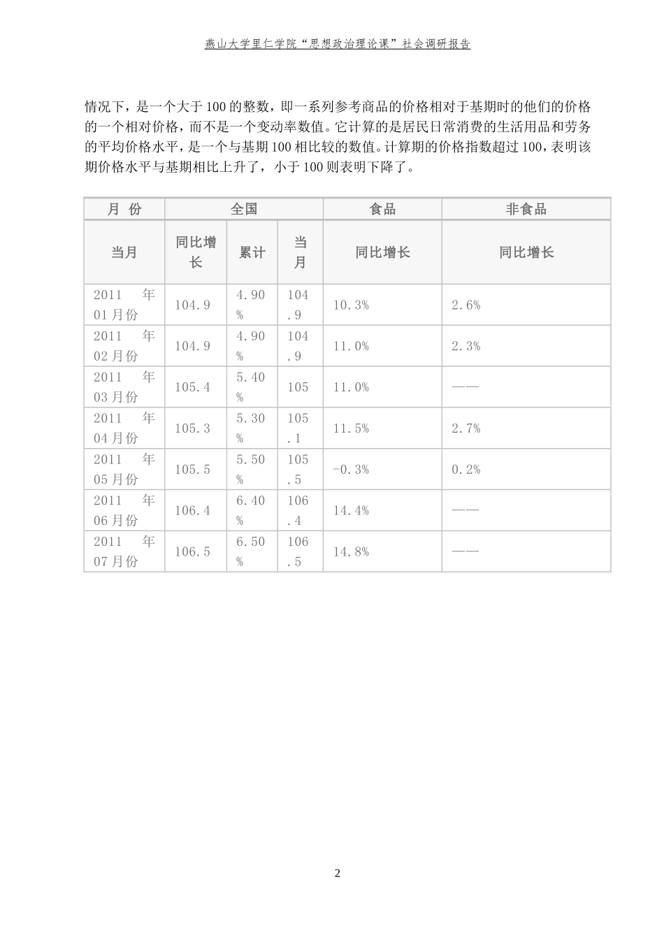 关于河北省承德市滦平县的食品物价上涨情况的调查_第2页