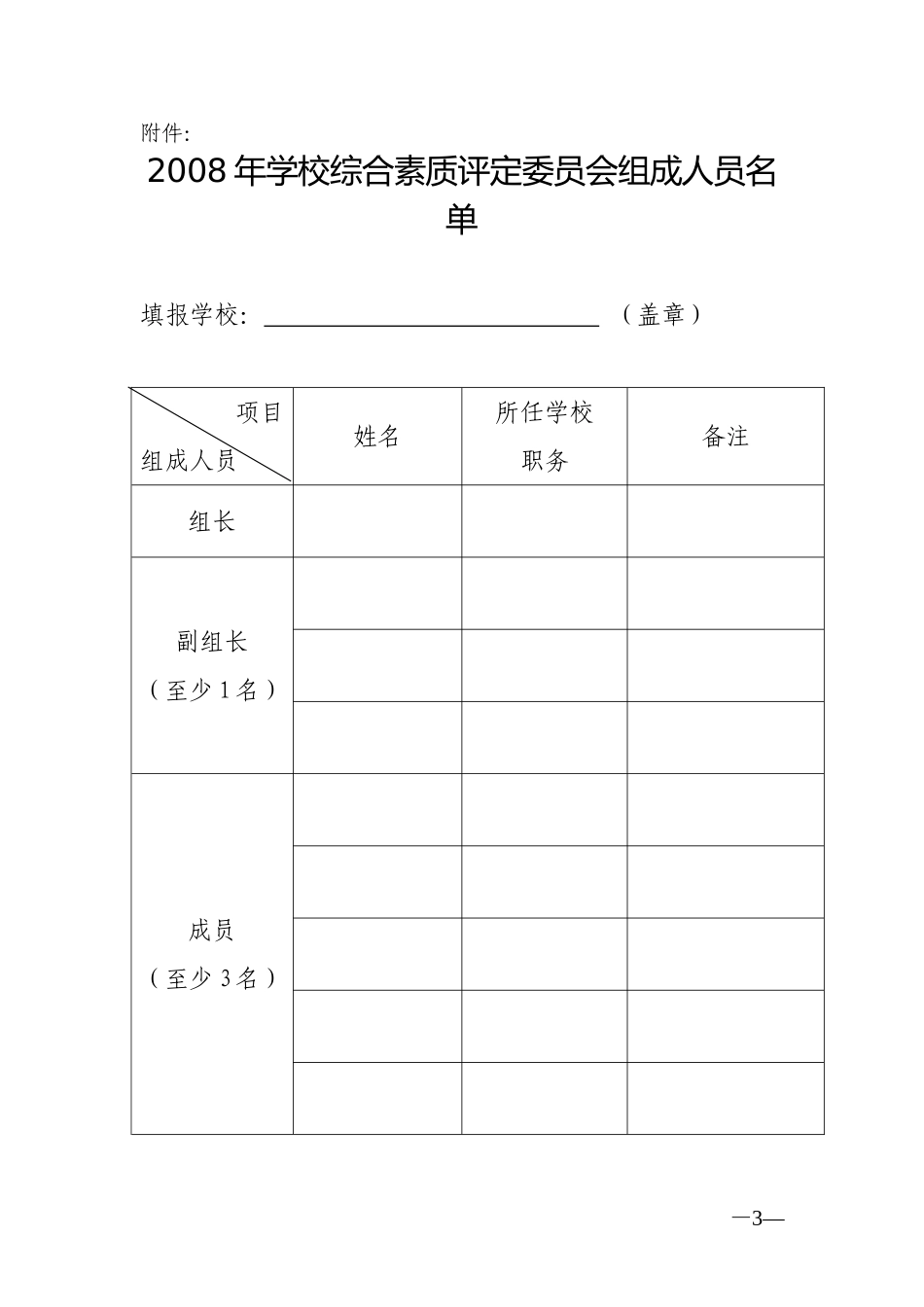 关于开展初中学生综合素质评定工作的通知_第3页