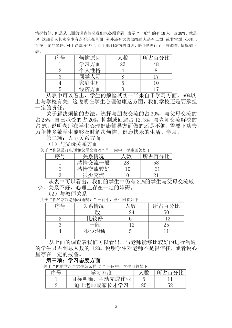 关于刘家小学留守儿童的调查报告_第3页