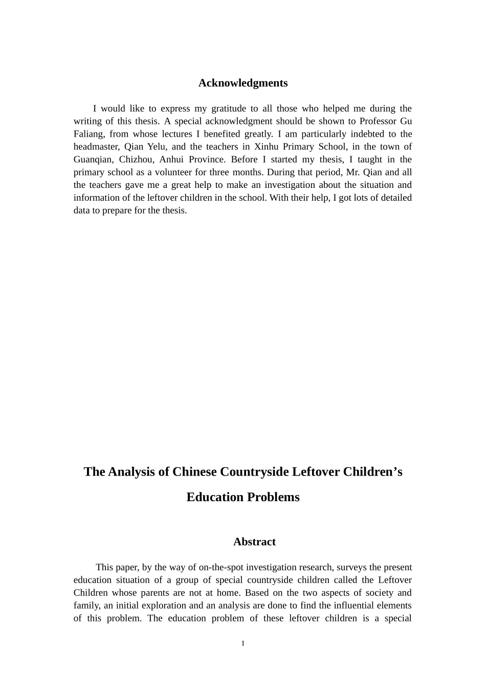 关于留守儿童-英文论文_第2页