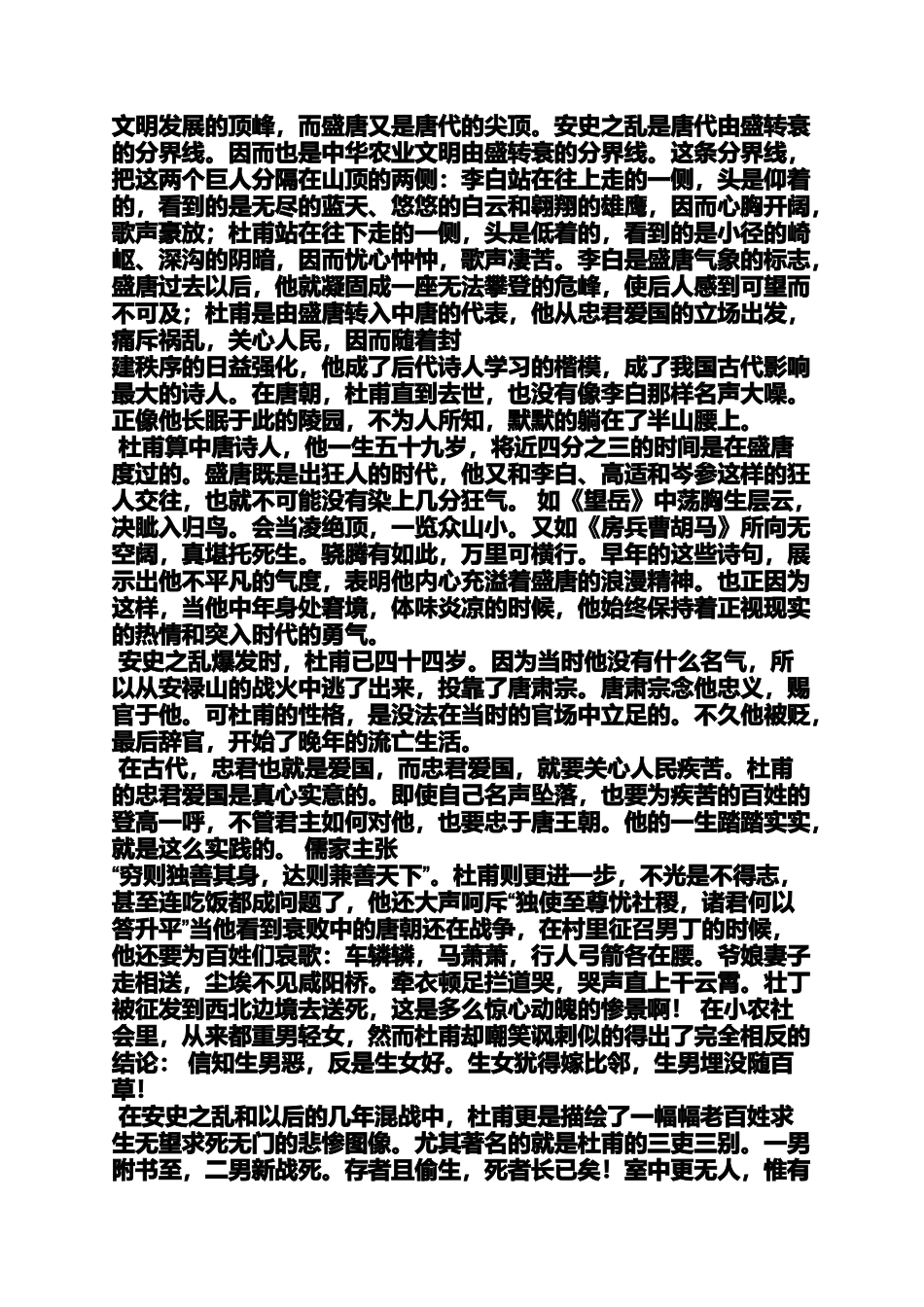 关于杜甫的读书笔记_第3页