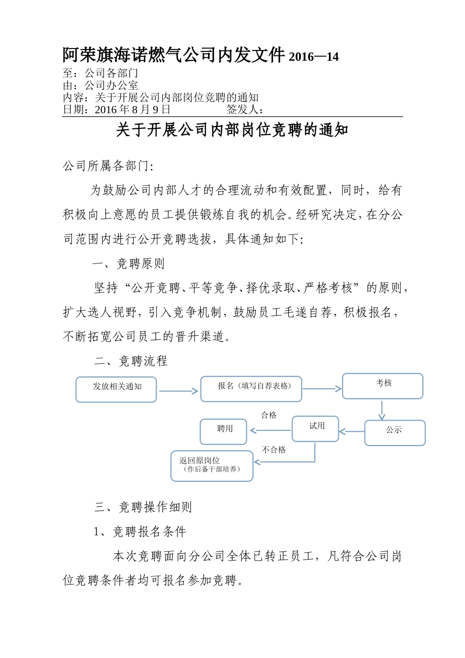 关于开展公司内部岗位竞聘的通知_第2页