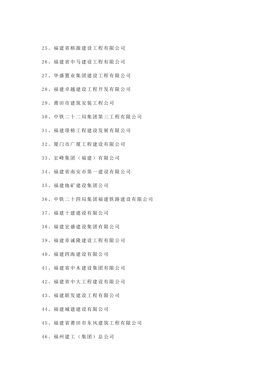 关于公布2010年度省级房屋建筑工程施工总承包预选承包商名录的通知_第3页