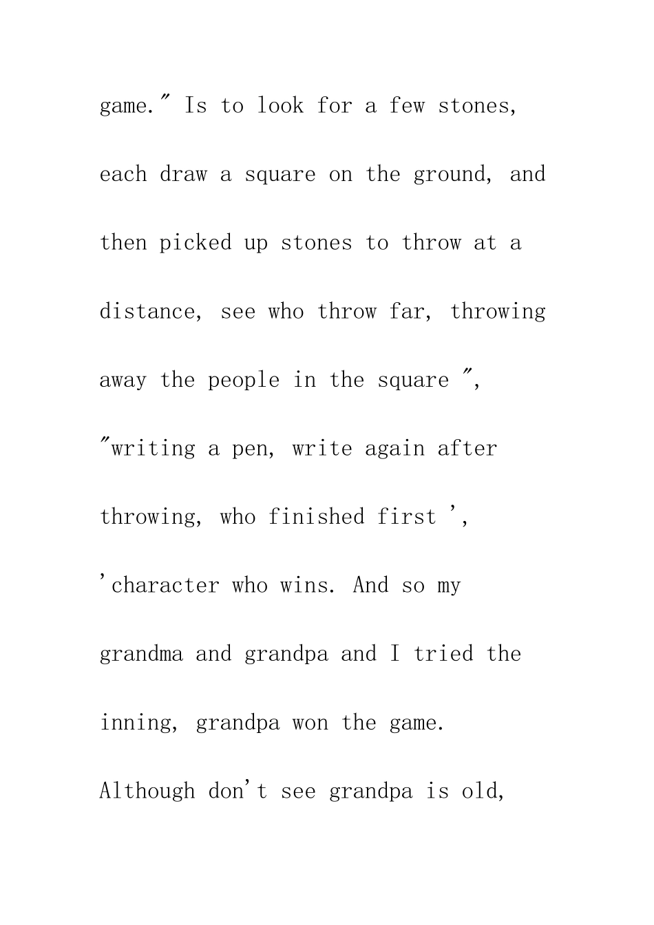 关于假期的英语作文七年级上学期-初一上学期英语作文_第3页