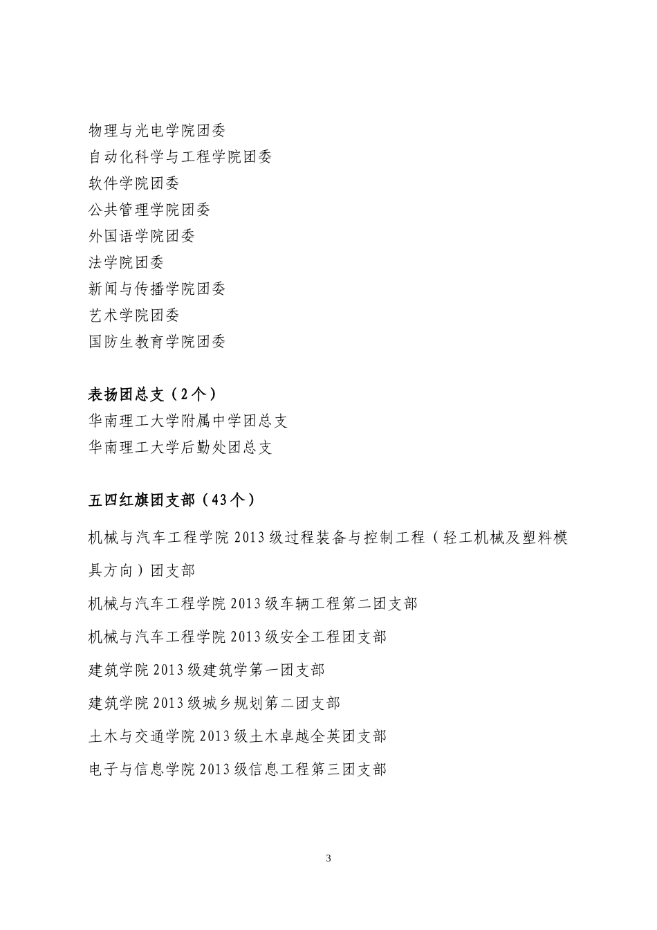 关于公示2015年度共青团先进集体及先进个人评选结果的通知_第3页