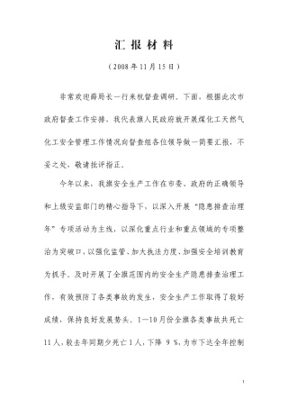 关于煤化工、天然气化工汇报材料
