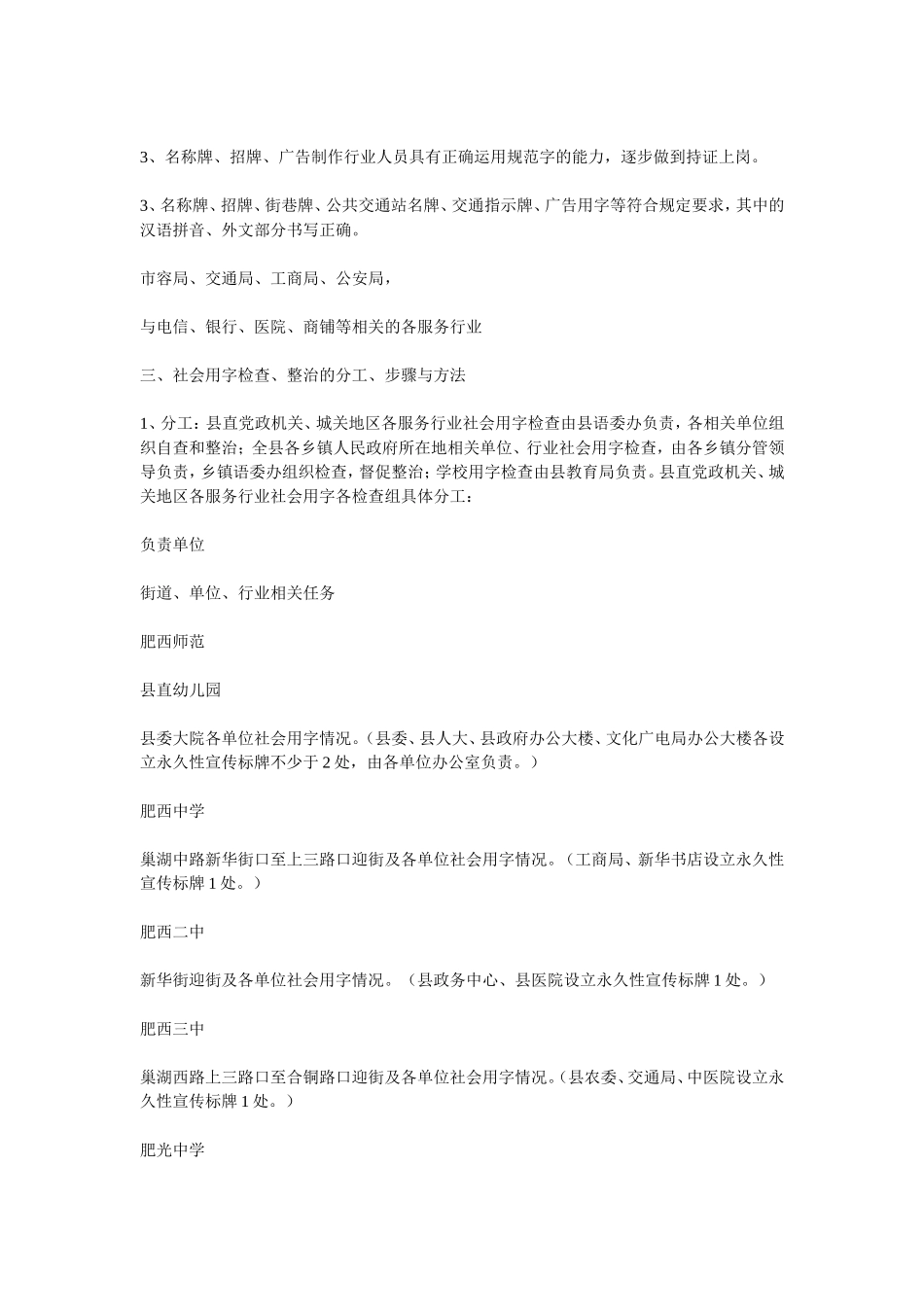 关于开展社会用字检查的通知_第3页