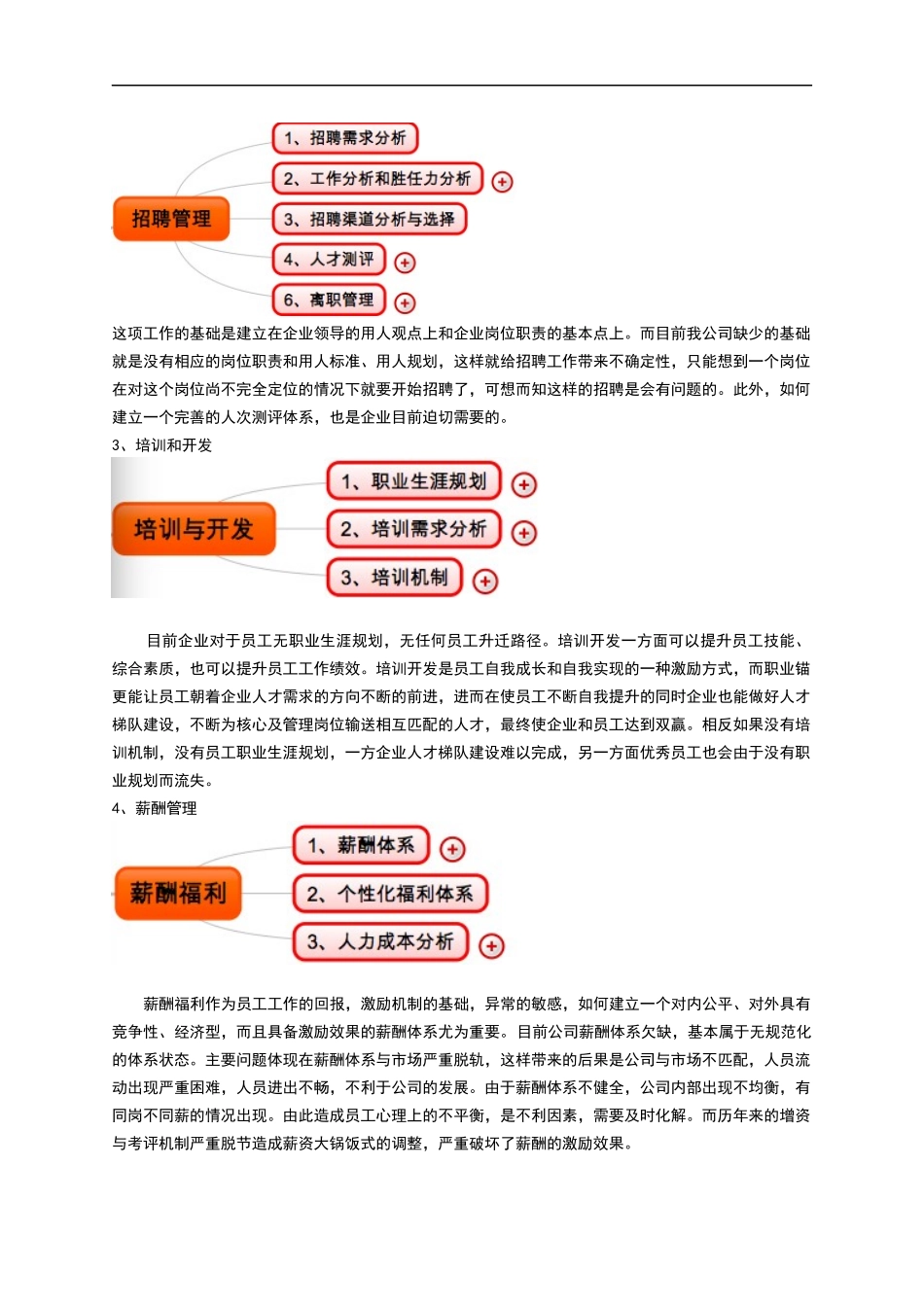 关于公司人力资源问题的分析和建议_第2页