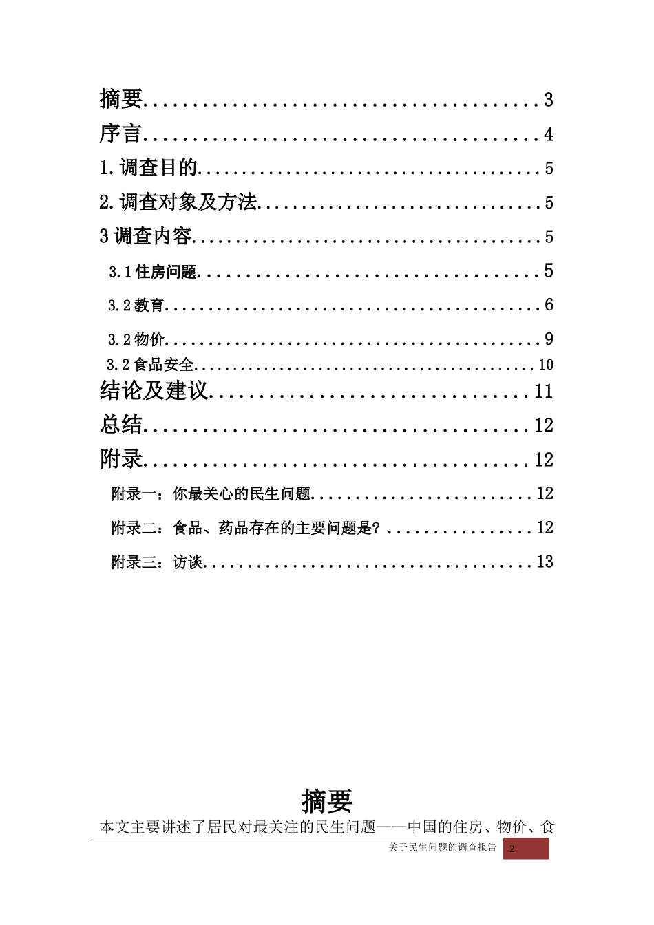 关于民生问题的调查报告_第2页