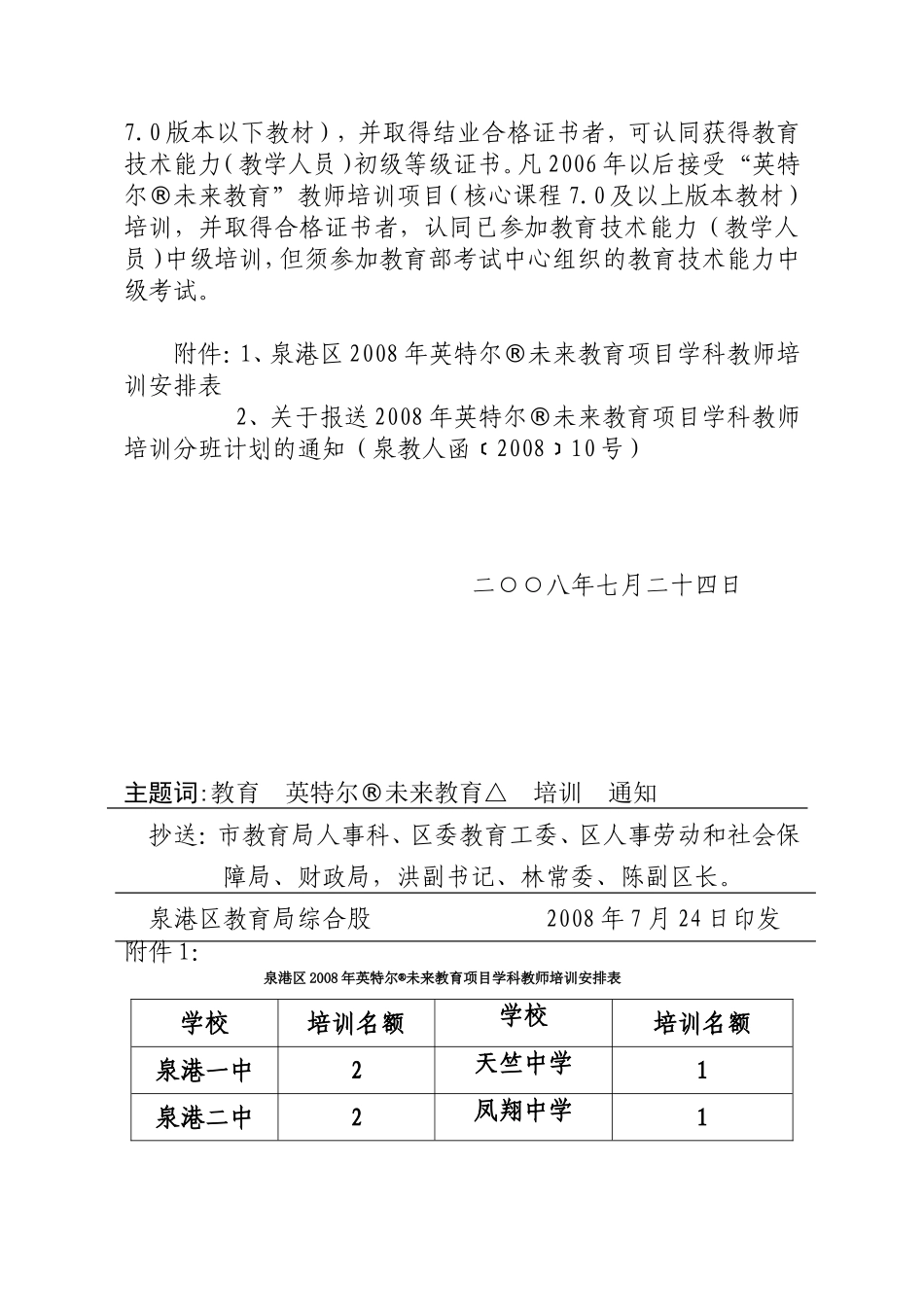 关于举办2008年英特尔未来教育项目学科教师培训活动的通知_第2页