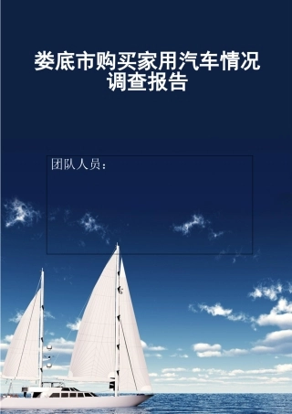 关于某市购买家用汽车情况调查报告