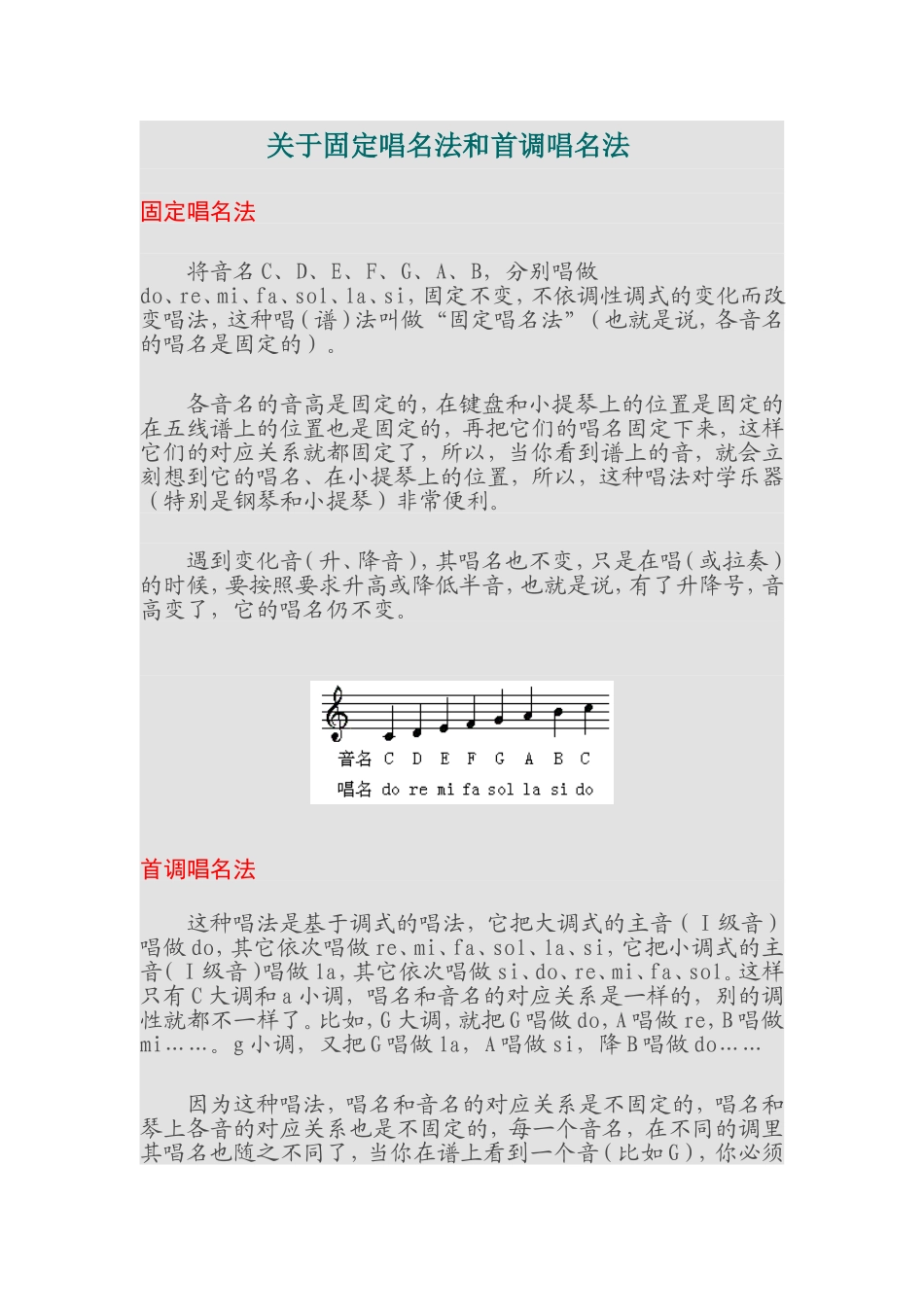 关于固定唱名法和首调唱名法_第1页