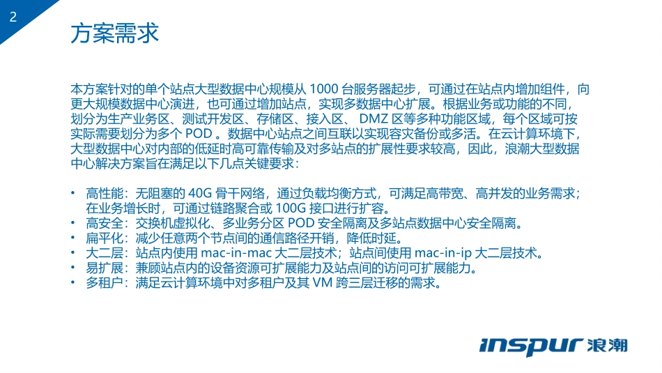 浪潮云数据中心网络解决方案版_第2页