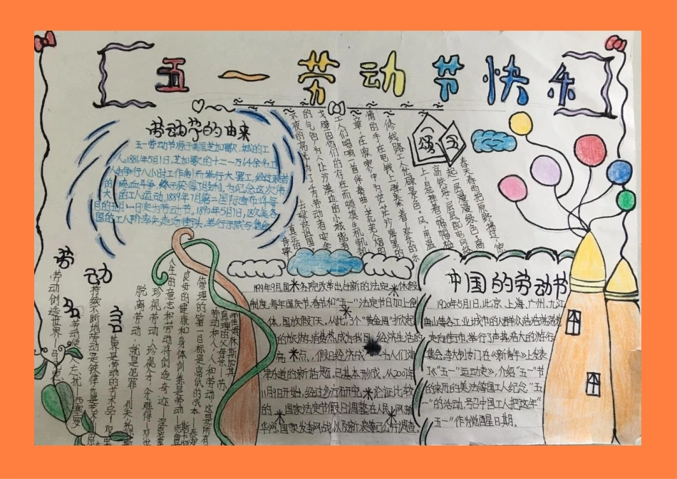 劳动节手抄报_第1页