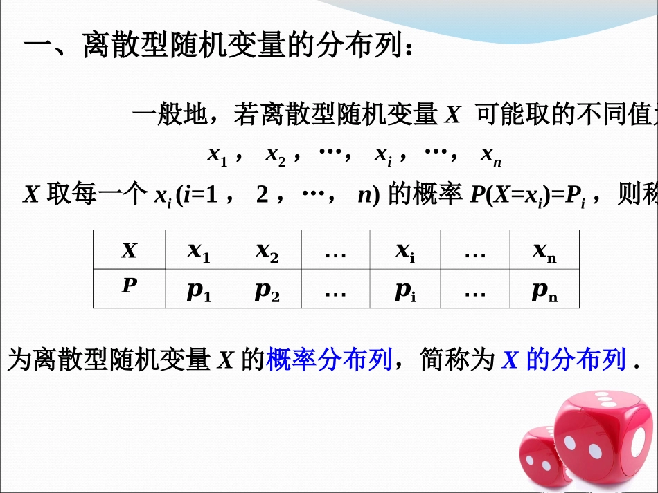 离散型随机变量的分布列名医讲座_第3页