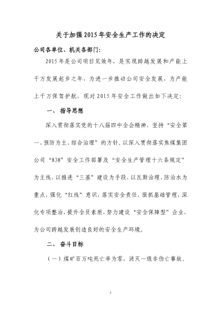 关于加强安全生产工作的决定(终稿)docDOC