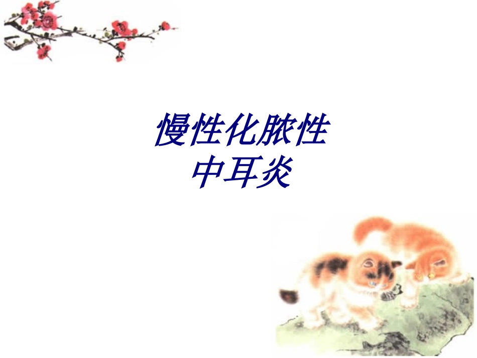 慢性化脓性中耳炎讲义_第1页