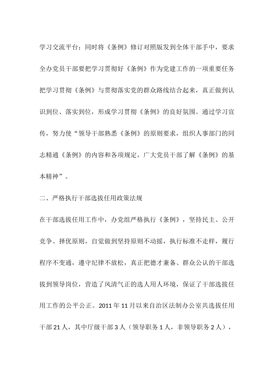 关于干部选拔任用工作自查情况的报告_第3页