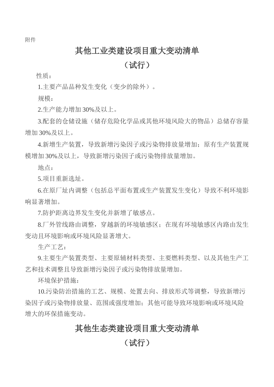 关于加强建设项目重大变动环评管理的通知苏环办﹝2015﹞256号_第2页