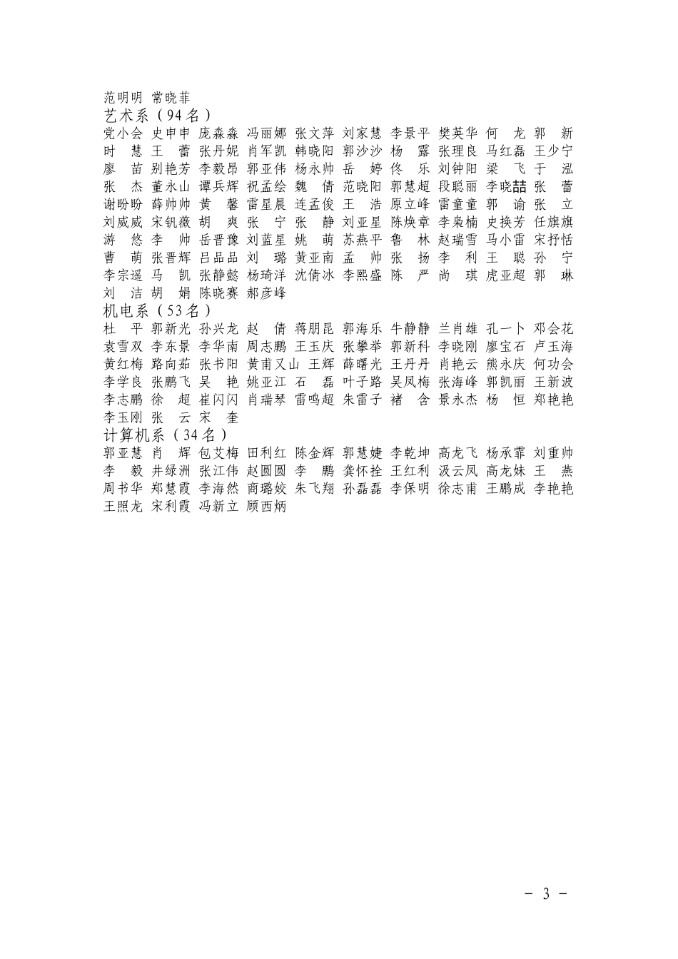 关于表彰2009—2010学年优秀团员-优秀团干部和红旗团支部的通报_第3页