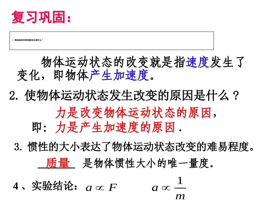 牛顿第二定律课件_第1页