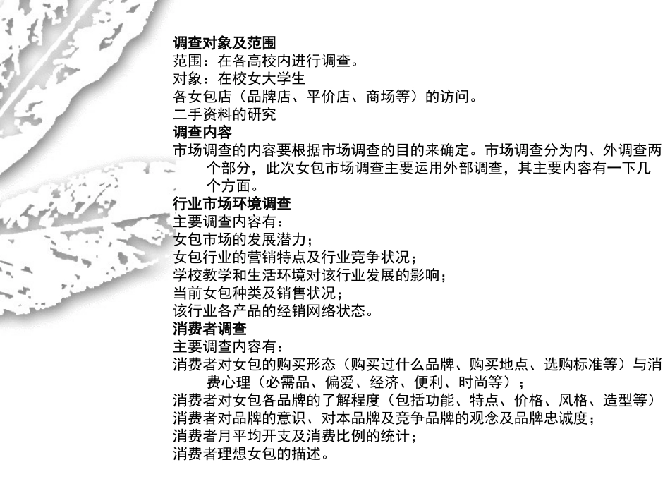 女包市场调查分析课件_第2页
