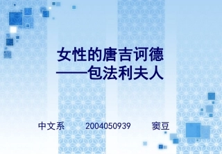 女性的唐吉诃德