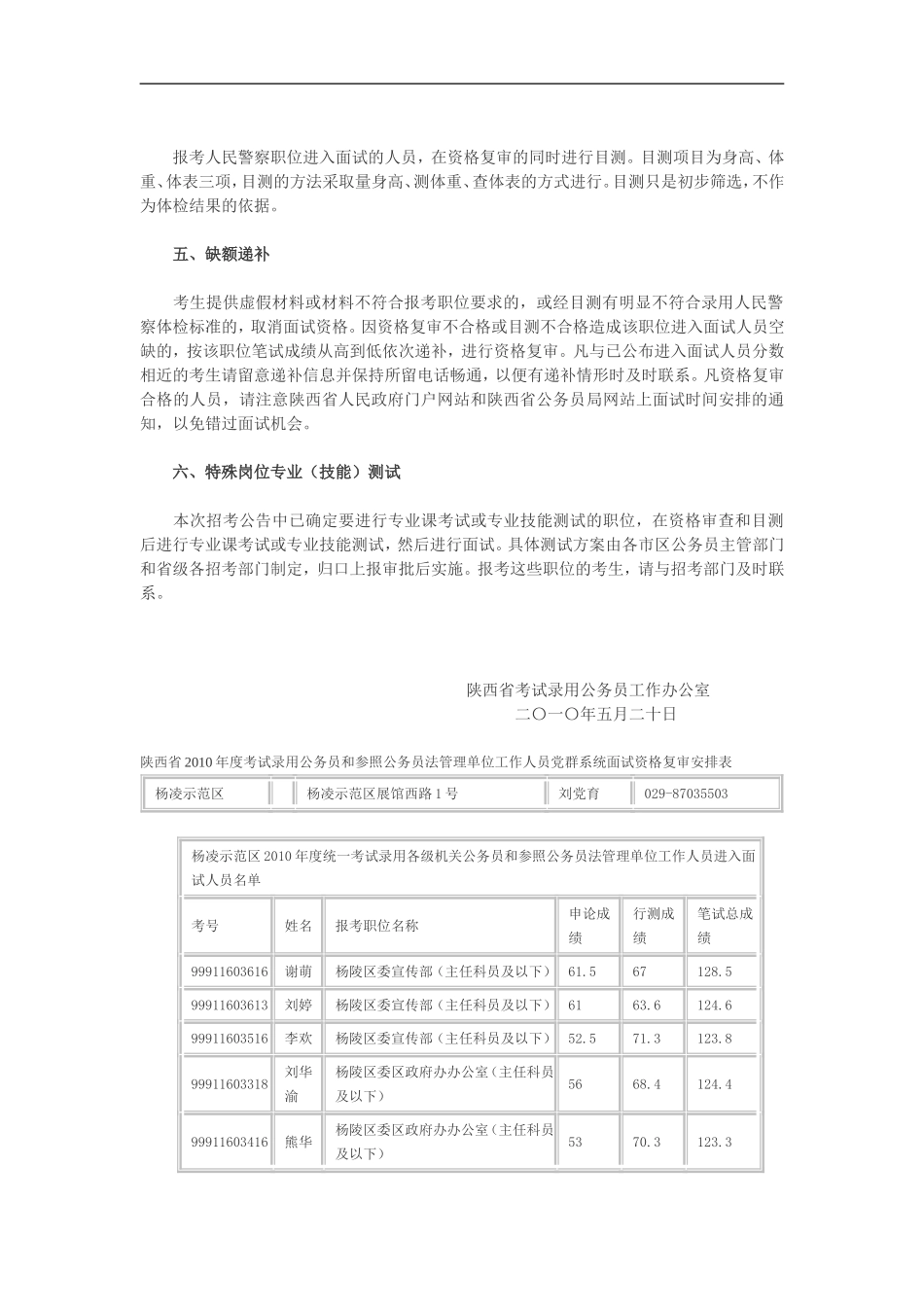关于2010年陕西省考试录用公务员_第2页
