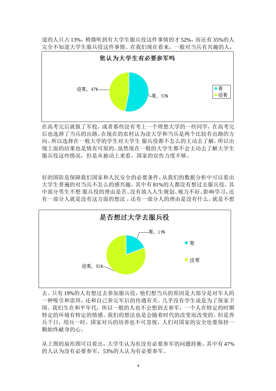 关于大学生服兵役的情况调查与分析_第3页