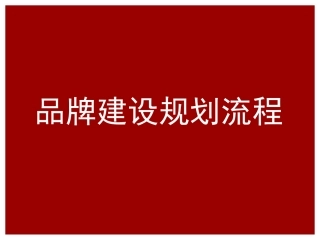 品牌建设规划流程