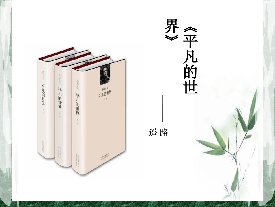 平凡的世界读书心得交流_第2页