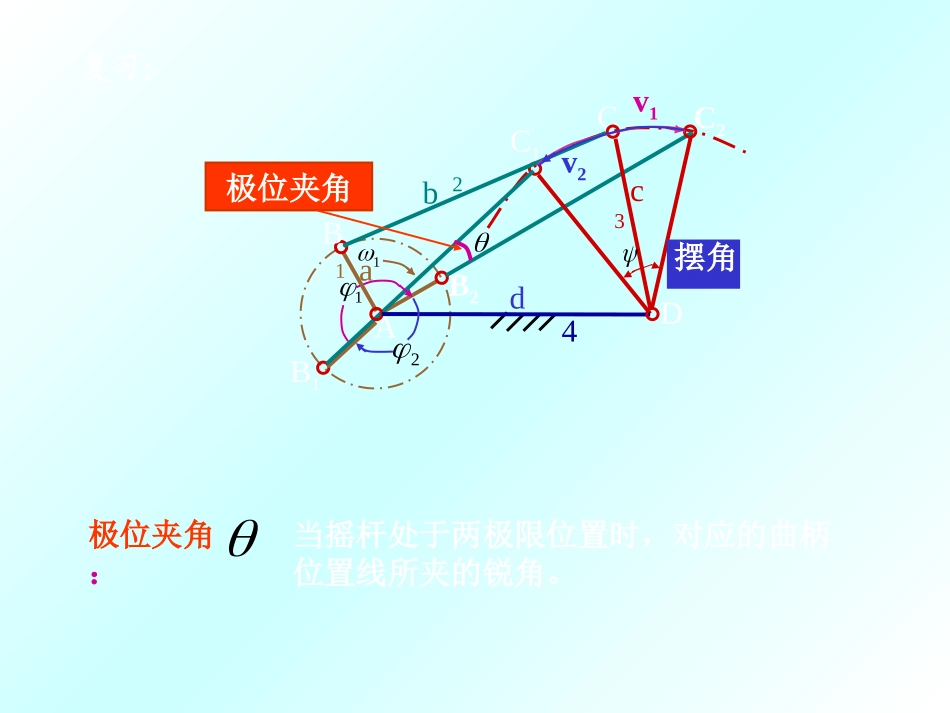 平面四杆机构的设计_第1页
