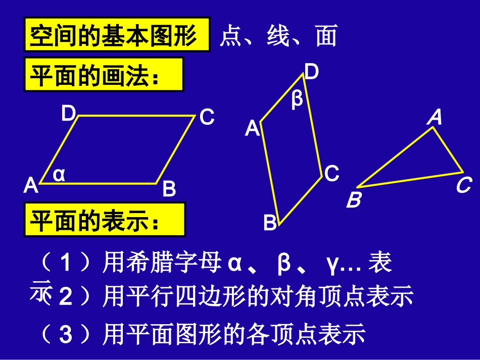 平面尤其是相交平面的画法及表示_第3页