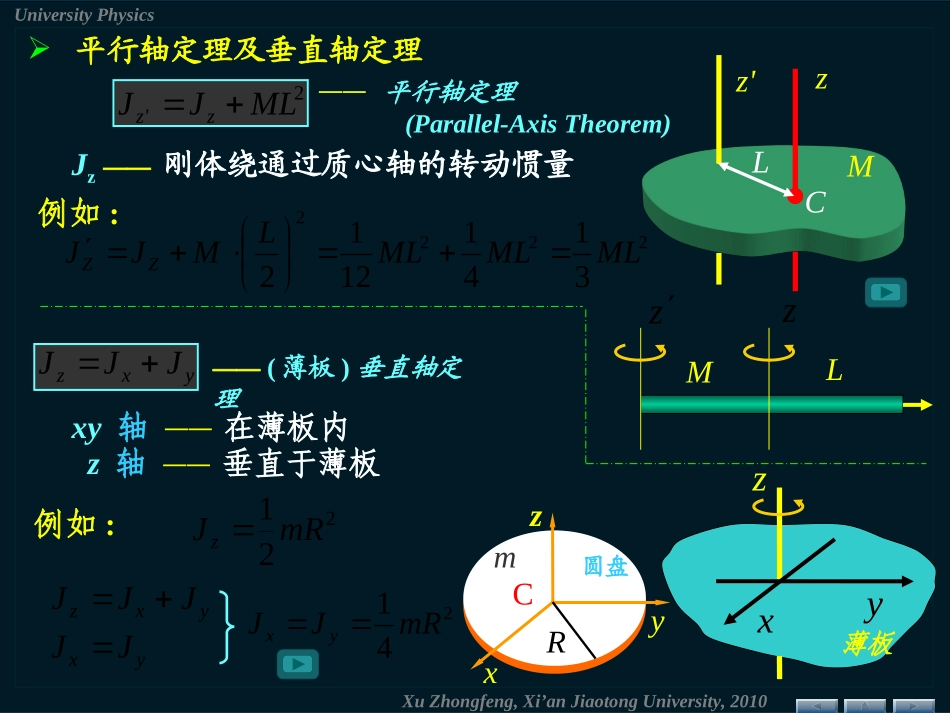 平行轴定理及垂直轴定理_第1页