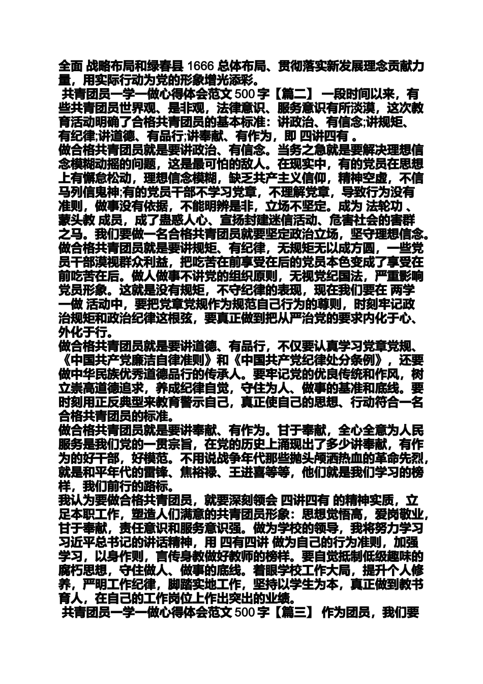 共青团员心得体会500字_第2页