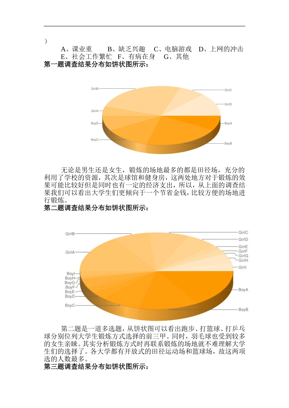 关于大学生体育锻炼的调查报告_第3页