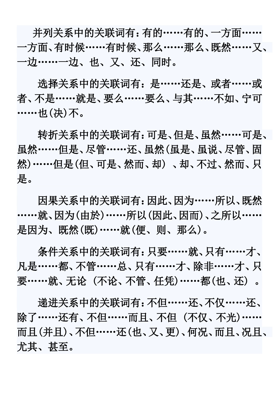 关联词使用错误的四种病句类型_第1页