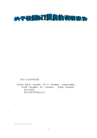 关于DIY厨房的调研报告