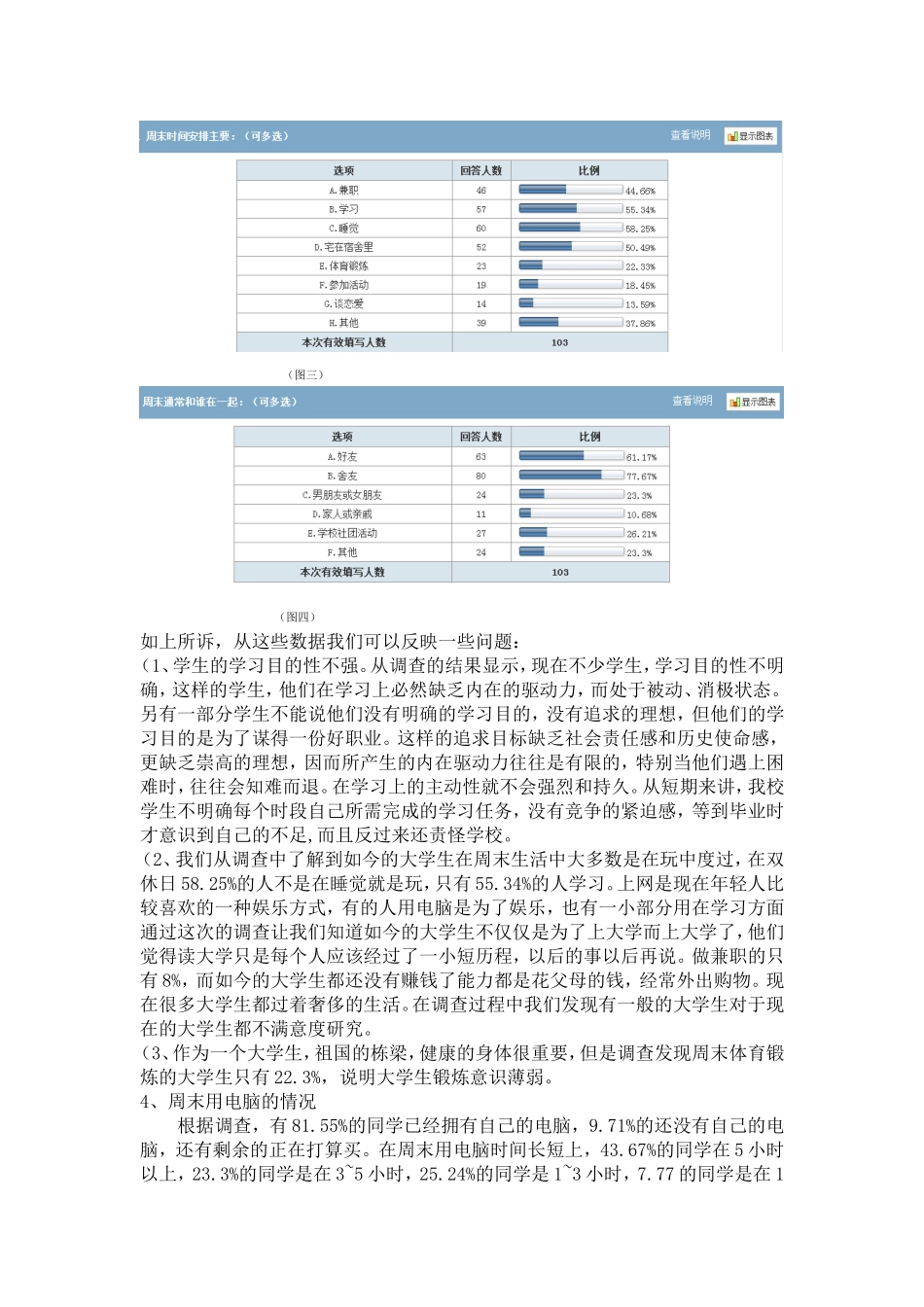 关于大学生周末时间安排的报告_第3页