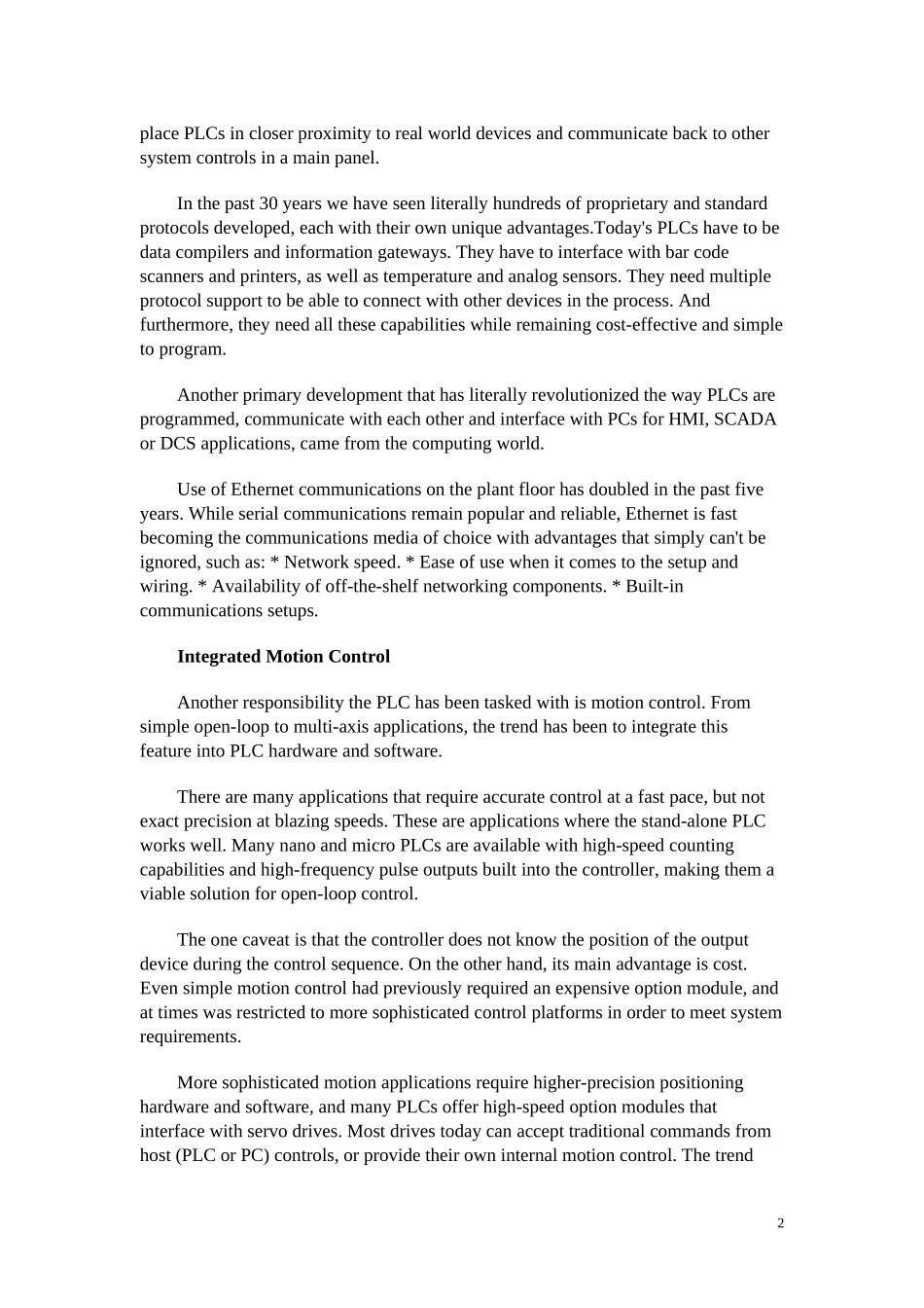 关于PLC的外文及翻译_第2页